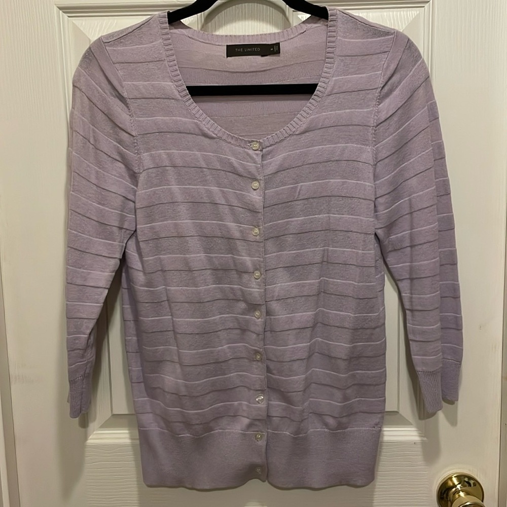 The Limited striped knit cardigan
